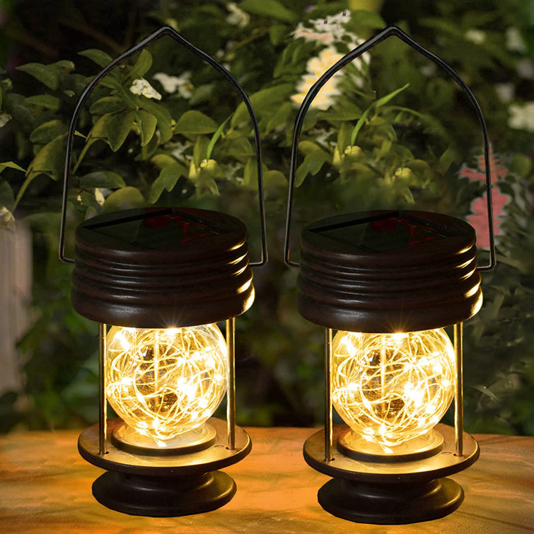 Waterproof outdoor deals solar hanging lanterns